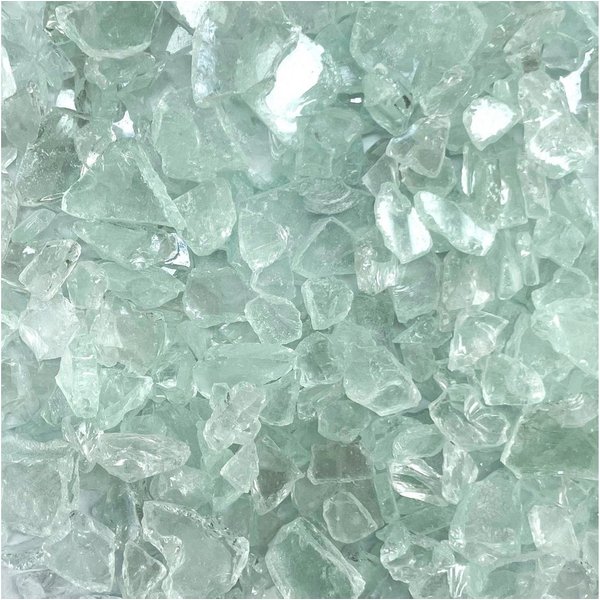 Eurosand Dekokies GLASSTEINE, Glasscherben 25-40mm. 1kg. NATUR