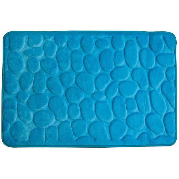 Euroshowers GmbH Badematte Memory Foam Rimini Türkis 60 × 95 cm, 100% polyester, memory foam (stoppning), latex SBR, rechteckig