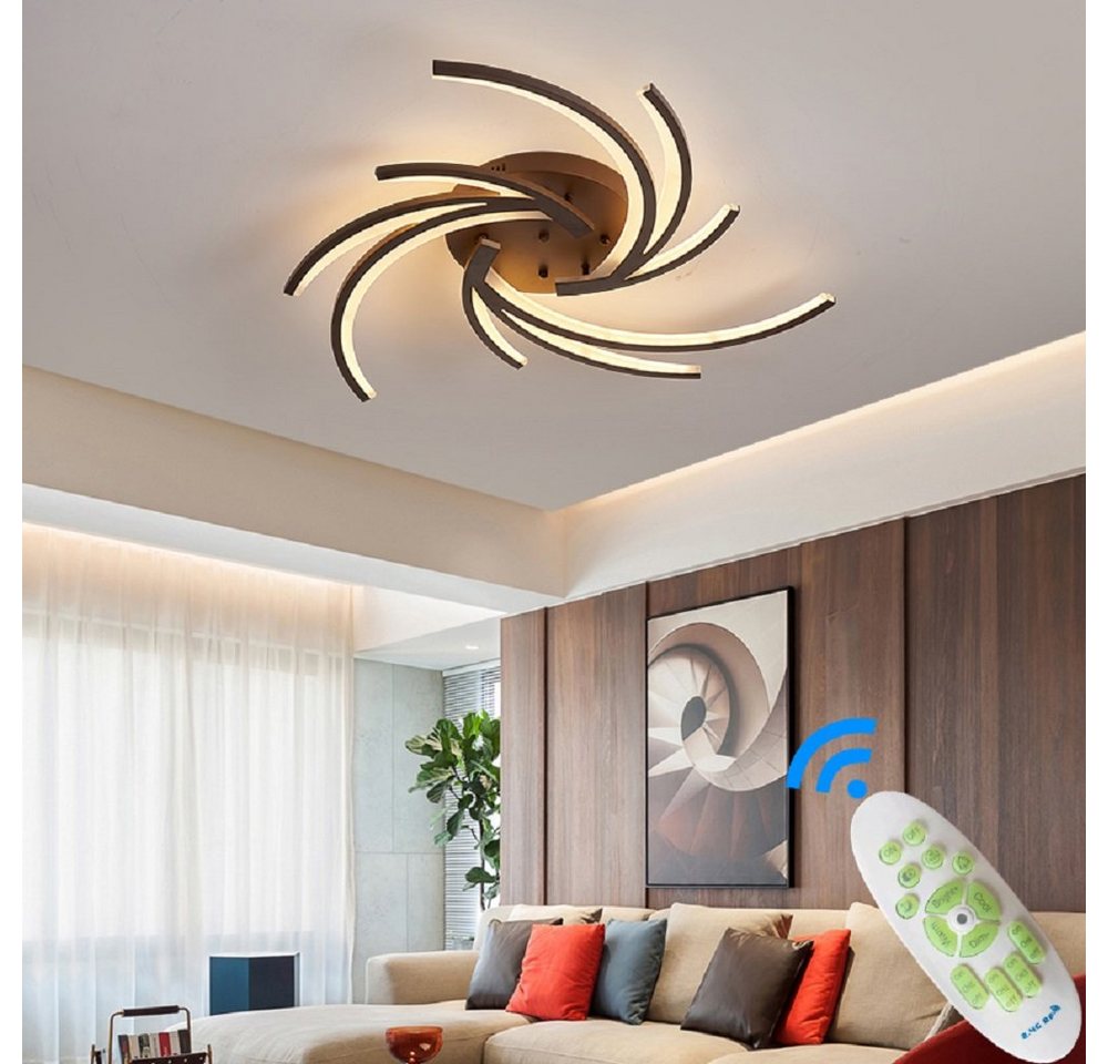 Euroton LED Deckenleuchte LED Deckenleuchte 2042 Fernbedienung Lichtfarbe einstellbar dimmbar, LED fest integriert, kaltweiß-warmweiß, 7000k-3000k stufenlos ein – Bild 4 von 5