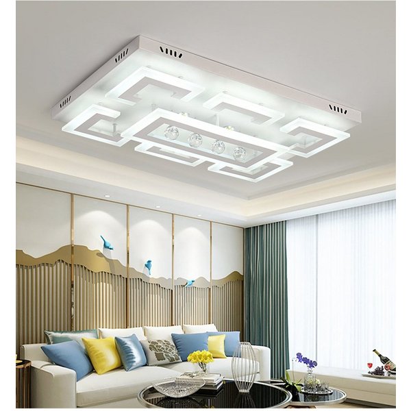 Euroton LED Deckenleuchte LED Deckenleuchte mit Fernbedienung Lichtfarbe/Helligkeit einstellbar, LED fest integriert, mit Fernbedienung warmweiß über neutralwei