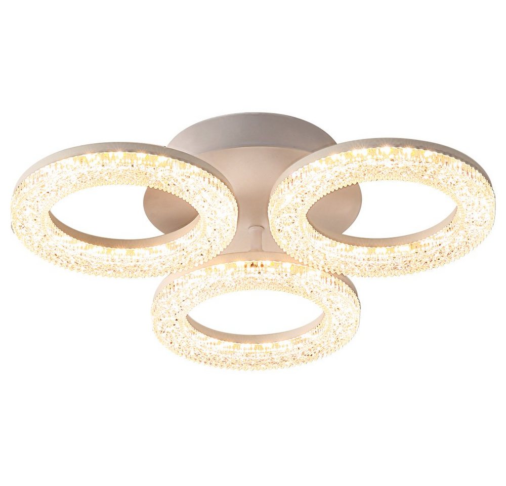 Eurotondisplay LED Deckenleuchte LED Deckenlampe Fernbedienung Lichtfarbe/Helligkeit einstellbar, LED fest integriert, mit Fernbedienung kaltweiß-neutalweiß -wa – Bild 5 von 5