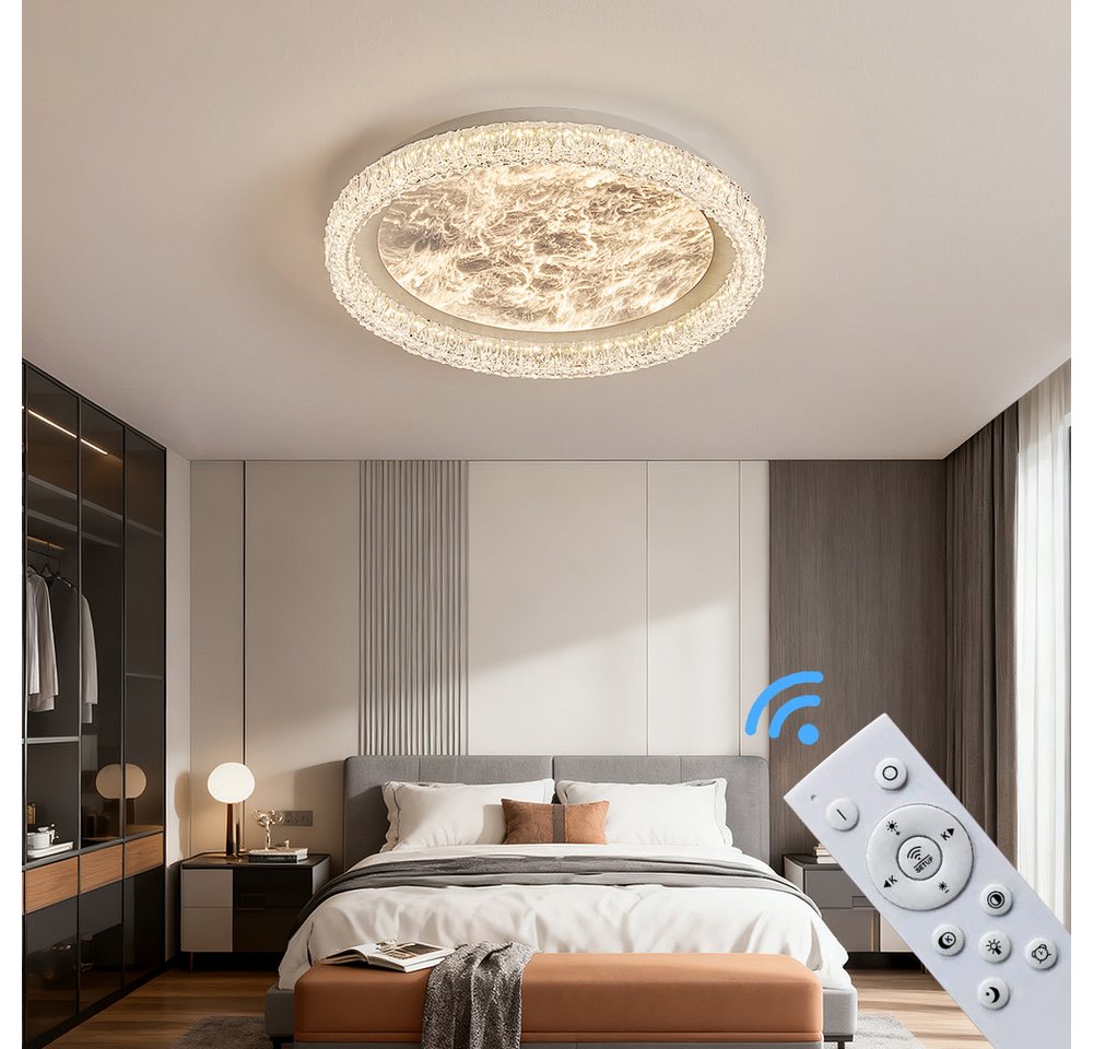 Eurotondisplay LED Deckenleuchte LED Deckenleuchte Fernbedienung Lichtfarbe/Helligkeit einstellbar, LED fest integriert, Neutralweiß, Kaltweiß, Warmweiß, Mit Fe – Bild 3 von 5