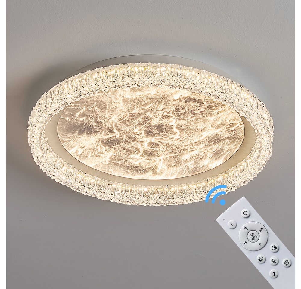 Eurotondisplay LED Deckenleuchte LED Deckenleuchte Fernbedienung Lichtfarbe/Helligkeit einstellbar, LED fest integriert, Neutralweiß, Kaltweiß, Warmweiß, Mit Fe – Bild 4 von 5