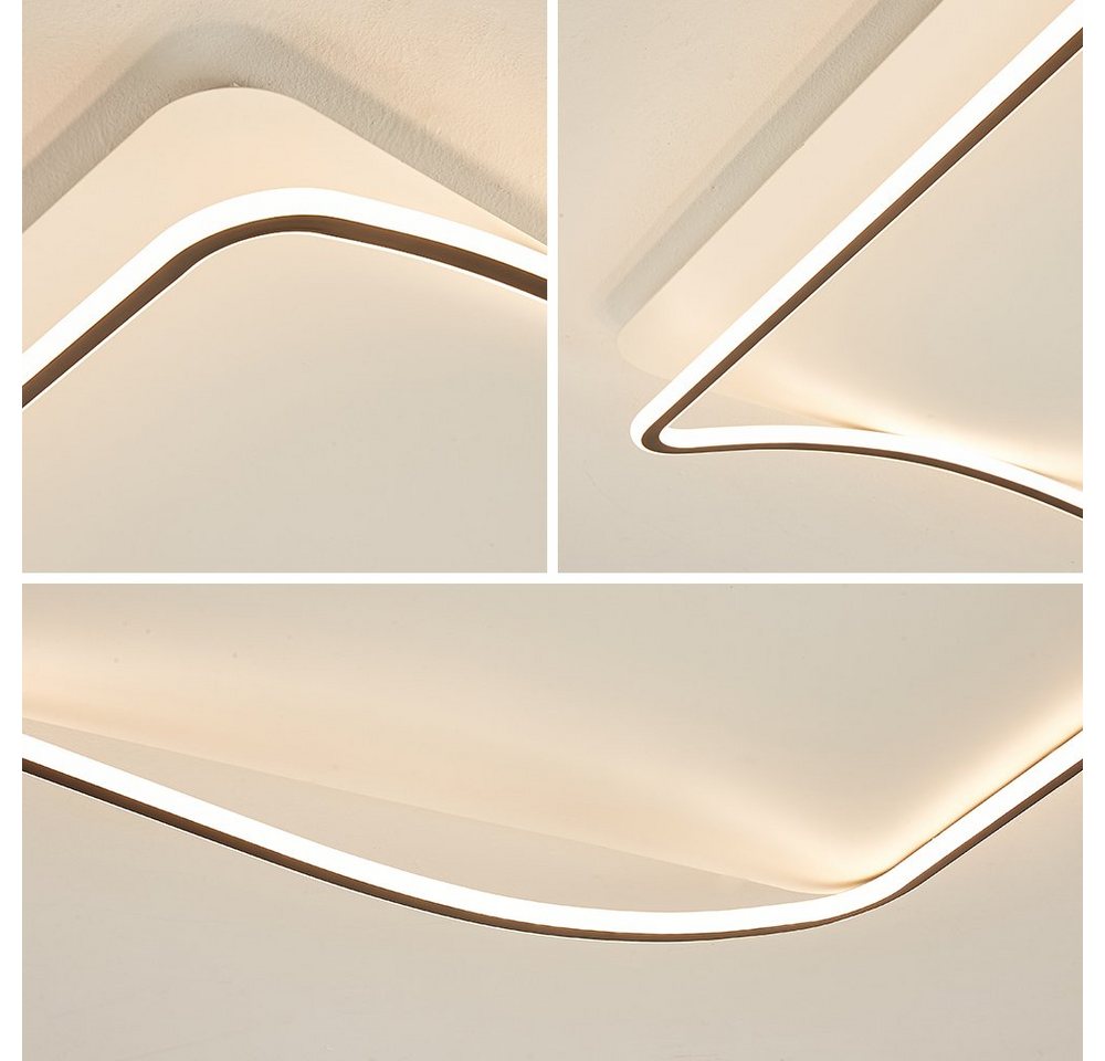 Eurotondisplay LED Deckenleuchte LED Deckenleuchte Fernbedienung Helligkeit einstellbar schwarz weiß, LED fest integriert, Farbwechsler, Neutralweiß, Warmweiß,  – Bild 3 von 5