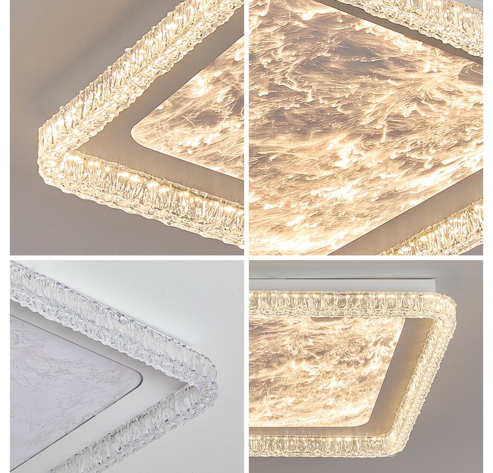 Eurotondisplay LED Deckenleuchte LED Deckenleuchte Fernbedienung Lichtfarbe/Helligkeit einstellbar, LED fest integriert, Neutralweiß, Kaltweiß, Warmweiß, Mit Fe – Bild 5 von 5