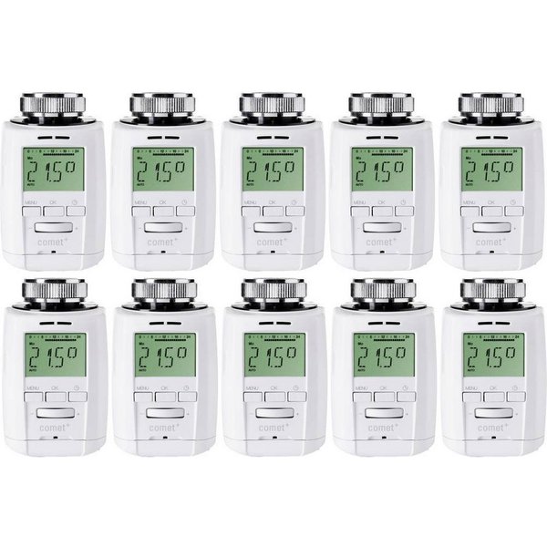 EUROtronic Heizkörperthermostat 10er Set Heizkörperthermostat 700083