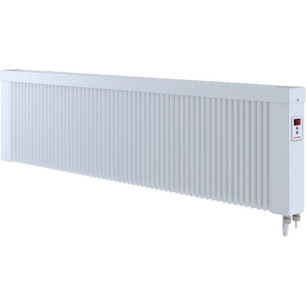 eVARMO Elektro-Heizkörper areo direct base, Einfaches 2-Knopf-Thermostat, Appsteuerung ohne Zusatzgerät möglich