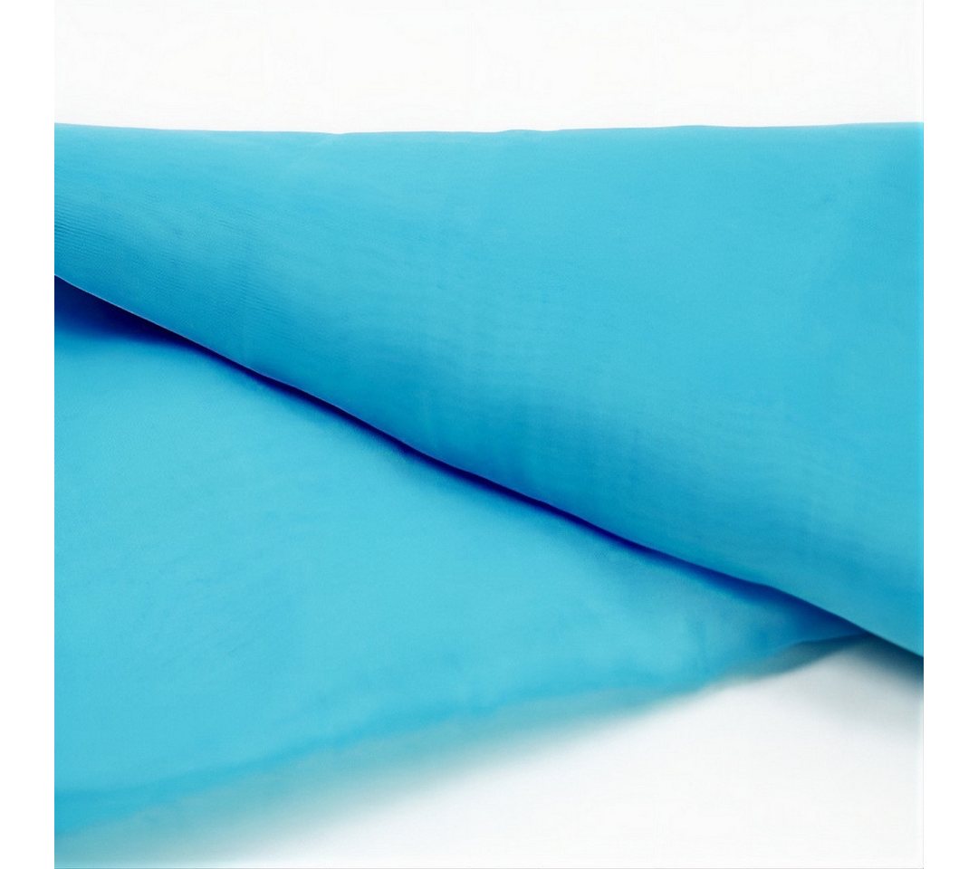 Event Kauf Stoff Voile Stoff Meterware – Breite ca. 150 cm Türkisblau – Bild 2 von 2
