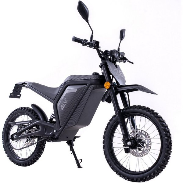 EVERCROSS TECH E-Motorrad Elektro Dirtbike, 60V 27Ah, Hydraulikscheibenbremsen, 4000 W, 45 km/h, Bürstenloser Mittelmotor, bis 50km Reichweite,AM-Klasse