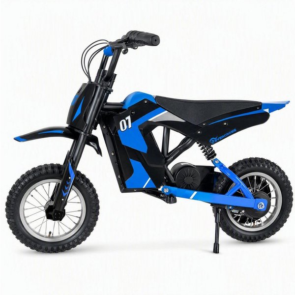 EVERCROSS TECH Elektro-Kindermotorrad 8/12/25 KMH, 12 Zoll Luftreifen, 300W, 36V 5,2AH, 6-12 Jahre, Reichweite 15 km, Belastbarkeit 65 kg