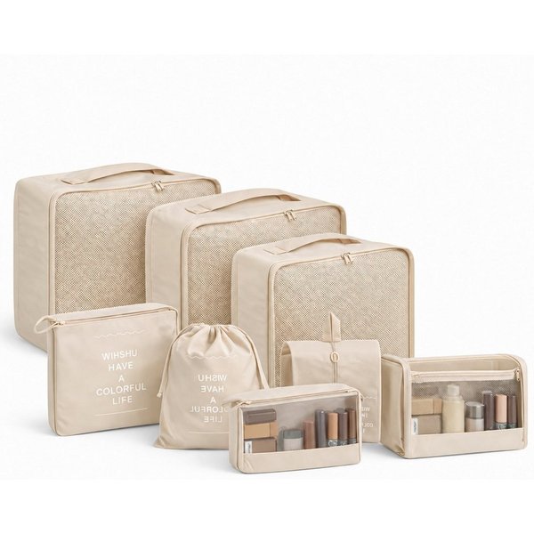 Everhomely® Kofferorganizer Kofferorganizer mit Packwürfeln, Schuh- und Wäschebeuteln (Set)