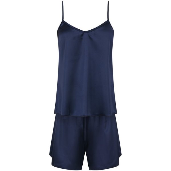 Evoni Pyjama Satin Set Kurze Hose