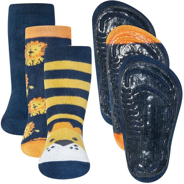 Ewers ABS-Socken Stoppersocken 3er Pack Löwe