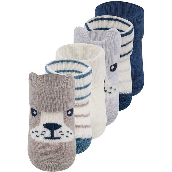 Ewers Socken Newborn Socken Bär/Ringel/Uni (6-Paar)