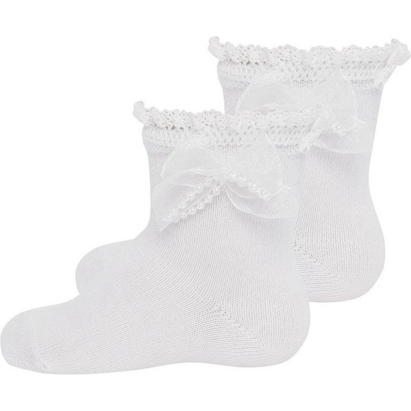 Ewers Socken Socken Taufsöckchen mit Spitze (2-Paar)