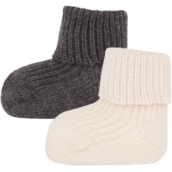 Ewers Socken Socken Wolle mit Umschlag (2-Paar)