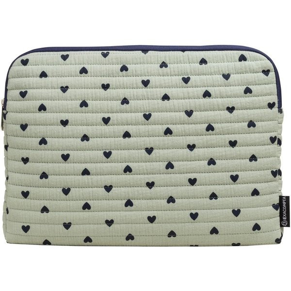 EXACOMPTA Laptoptasche Laptophülle 13-14'' Herzen - Grün 17263E, Laptophüllen