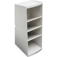 Exacompta Ordnungshelfer "Multitower AutentiK" 4 Fächer, 230 x 80 x 110 mm, weiß