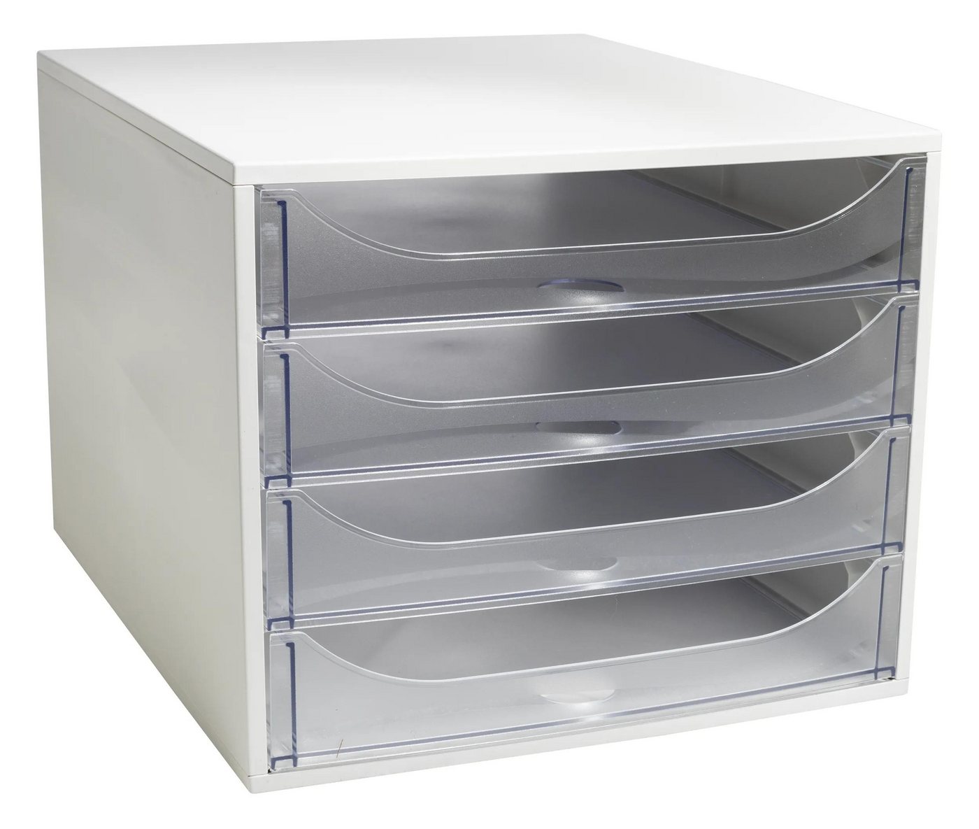 EXACOMPTA Schubladenbox ECOBOX Schubladenbox mit 4 Schubladen - Kristall - 228323D, Boxen einzen – Bild 2 von 5