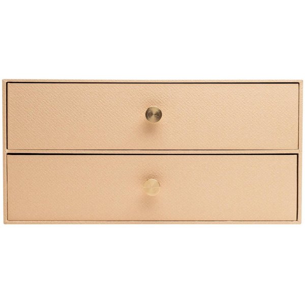 Exacompta Schubladenbox "Office By Me", 2 Schubladen, 35,5x17x27 cm, DIN A4+, beige