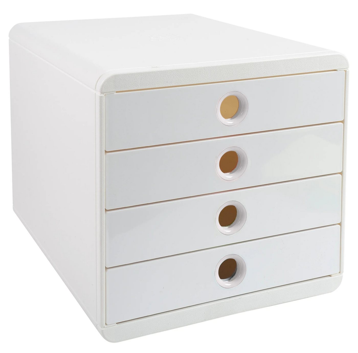 Exacompta Schubladenbox "Pop Box AutentiK" DIN A4+, 4 Schubladen, weiß – Bild 3 von 5