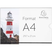 Exacompta Wandsichttaschen "Exacryl" aus PMMA, DIN A4 quer, Außenmaß: 300 x 5 x 211 mm