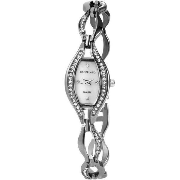 EXCELLANC Quarzuhr Crystal-Besatz, (1-tlg)