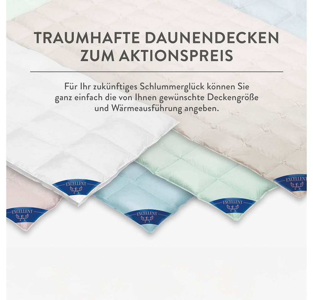 Excellent Daunenbettdecke Überraschungsbox, Füllung: 90% Daunen, 10% Federn, Bezug: Baumwolle, absoluter Sonderpreis, wegen Lagerräumung, Solange der Vorrat rei – Bild 2 von 5