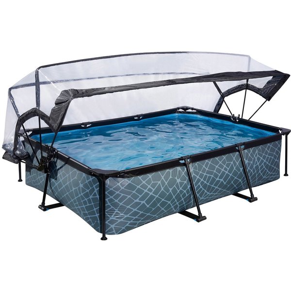 EXIT Framepool (Set, 3-tlg), BxLxH: 200x300x65 cm, mit Kartuschenfilter und Abdeckung