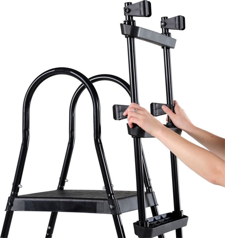 EXIT Poolleiter für Rahmenhöhen 108-122 cm, schwarz, mit Anti-Rutsch-Sprossen – Bild 5 von 5