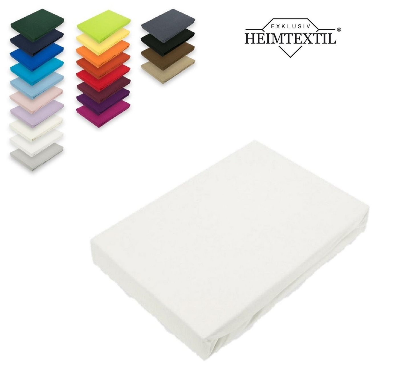 EXKLUSIV HEIMTEXTIL Spannbettlaken Microfaser Marke Spannbettlaken, Microfaser, Gummizug: rundum, (1 Stück), mit Rundumgummizug – Bild 3 von 5