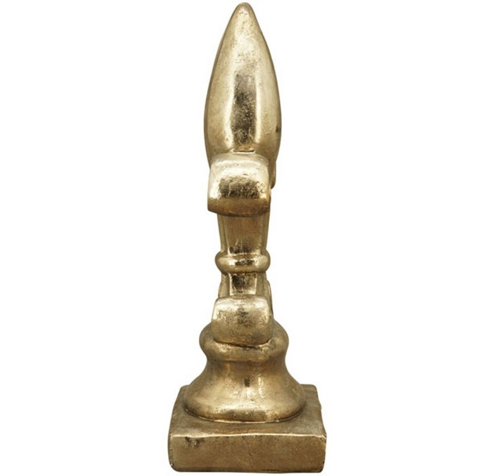 Exner GmbH Garten- & Wohnaccessoires Dekoobjekt Fleur di Lys / Bourbon Lilie gold Polyresin, royal klassik Deko – Bild 3 von 4
