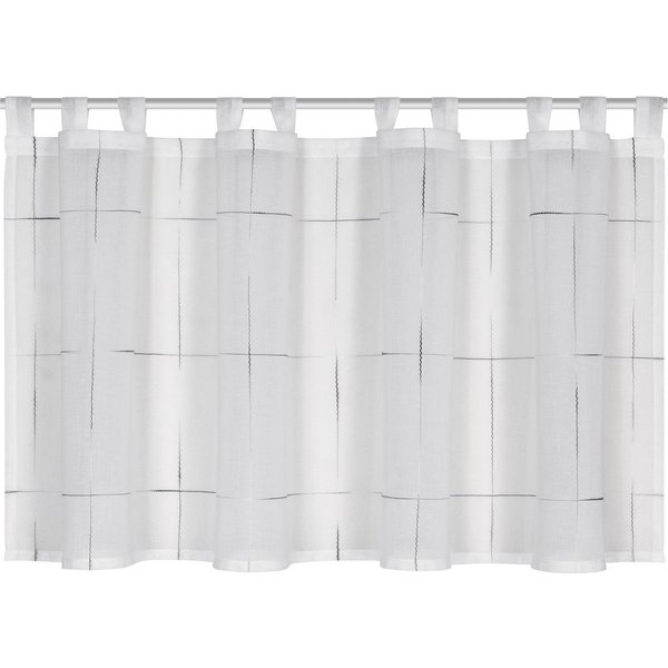 EXPERIENCE Scheibengardine Scheibengardine Schlaufenpanneaux transparent uni 50x140 cm, Schlaufen, transparent, Voile