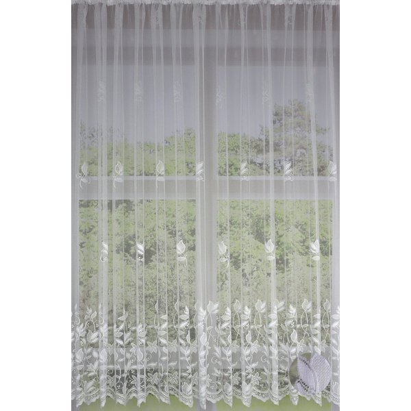 EXPERIENCE Vorhang Fertiggardine Jacquard 145x300 cm transparent mit Universalband, Multifunktionsband, transparent