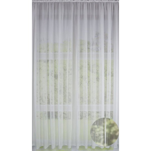 EXPERIENCE Vorhang Fertiggardine transparent 145x300 cm Effektgarn Universalband, Multifunktionsband, transparent
