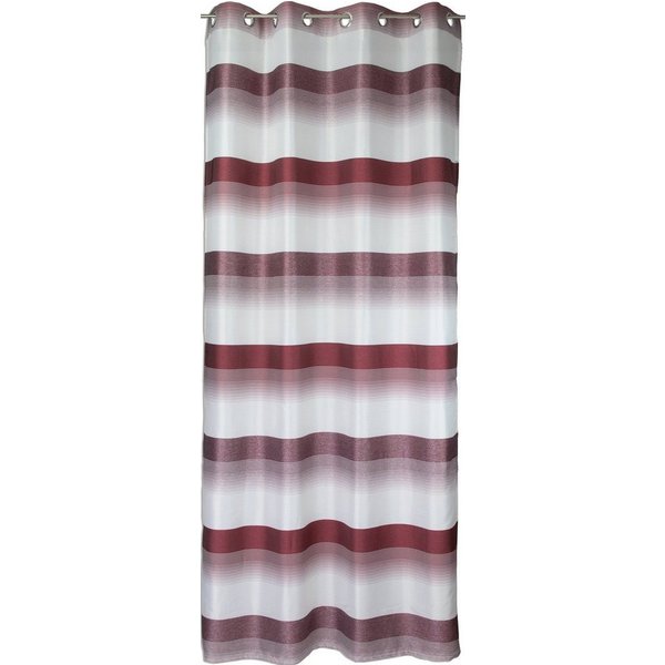 EXPERIENCE Vorhang Ösenschal Seitenschal Vorhang 2421 140x245 cm Gestreift Weiß Grün Blau Grau Rot (1 St), Ösen, halbtransparent, Webstreifen, mit 8 Ösen