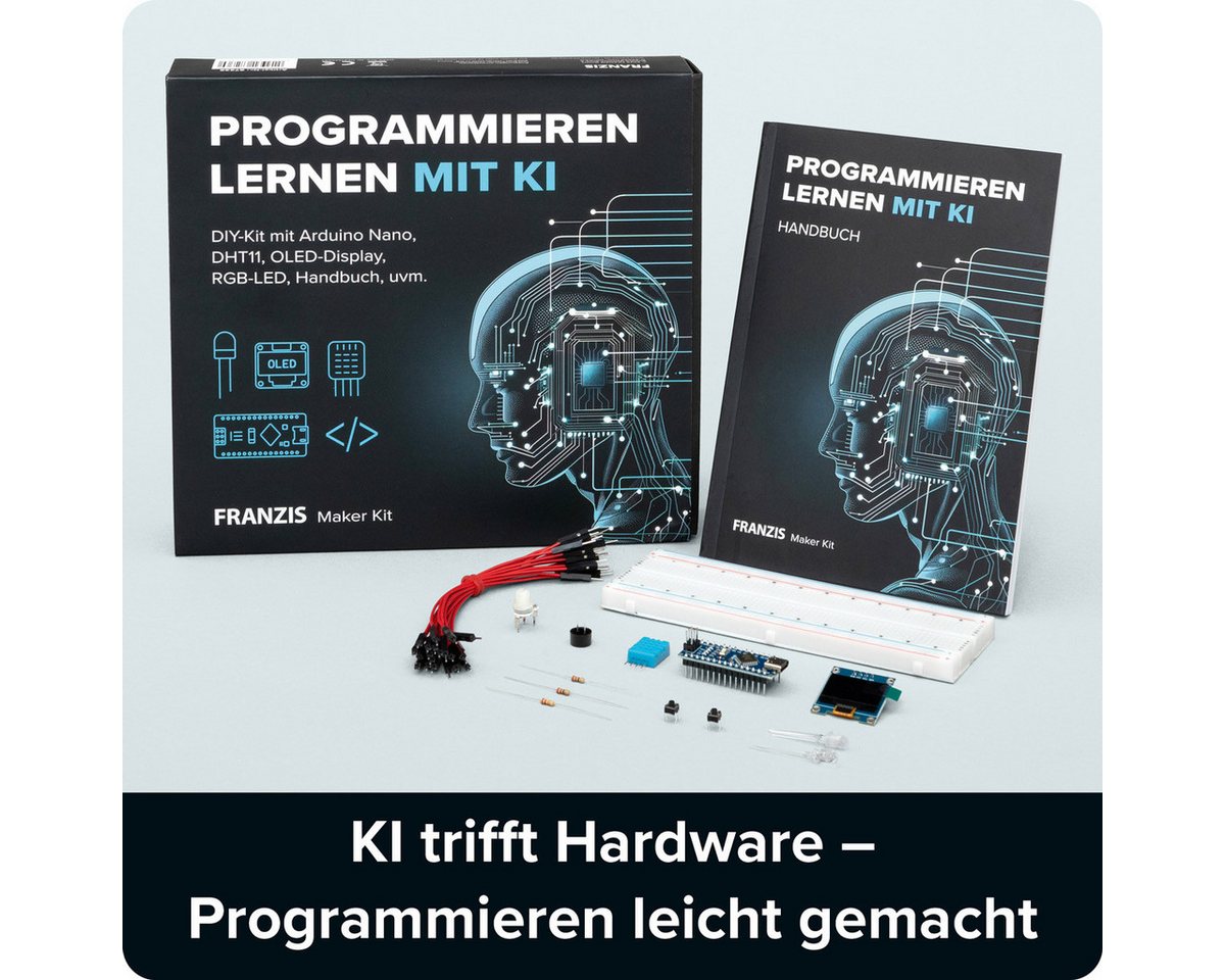 Franzis Experimentierkasten FRANZIS Maker Kit Programmieren Lernen mit KI, (20-tlg) – Bild 2 von 5