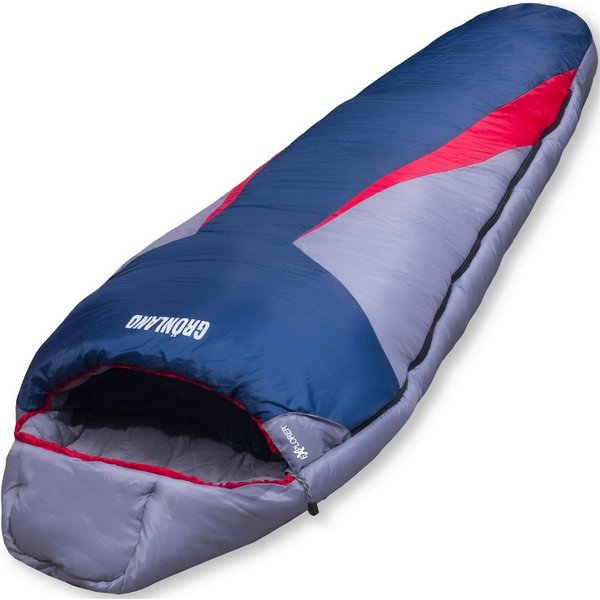 EXPLORER Mumienschlafsack Grönland Camping Schlafsack 230x82x55cm Outdoor warm (0°C bis -23°C Frühling/Sommer/Herbst/Winter Reise Festival), kombinierbar 1900g