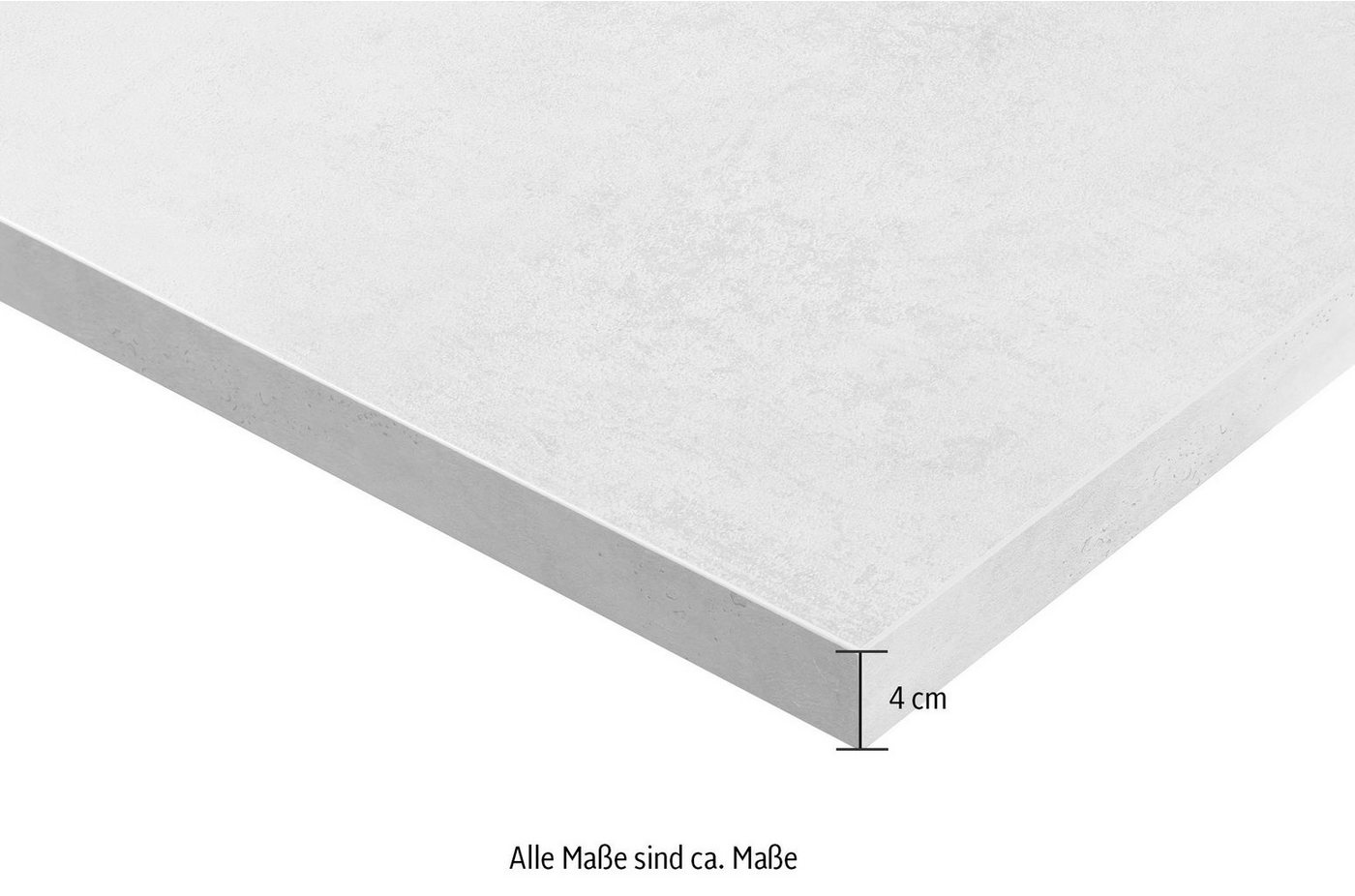 Express Küchen Arbeitsplatte Trea, in verschiedenen Längen, 600 mm tief, 40 mm stark – Bild 3 von 4