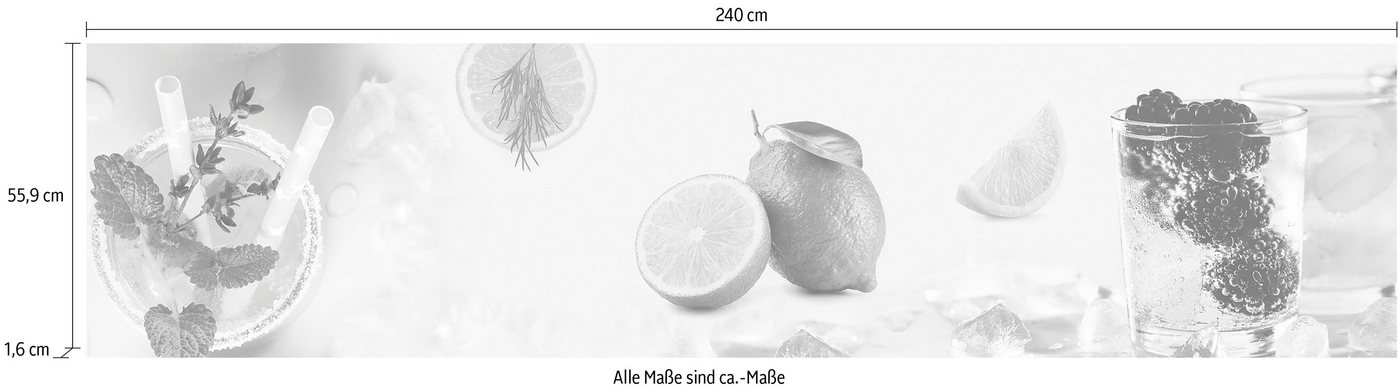 Express Küchen Küchenrückwand Cocktail, (1-tlg) – Bild 2 von 3