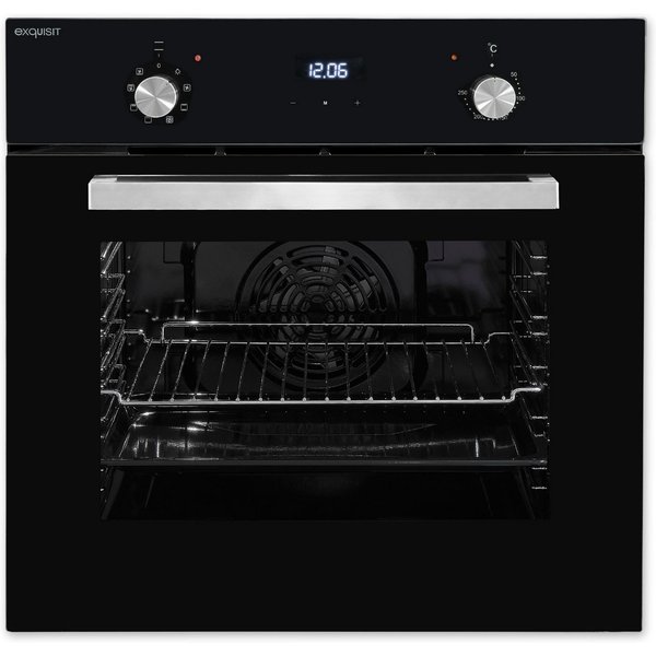 exquisit Backofen EBE 657-2H sw, Pizzafunktion – ideal für Pizza, Focaccia und mehr!