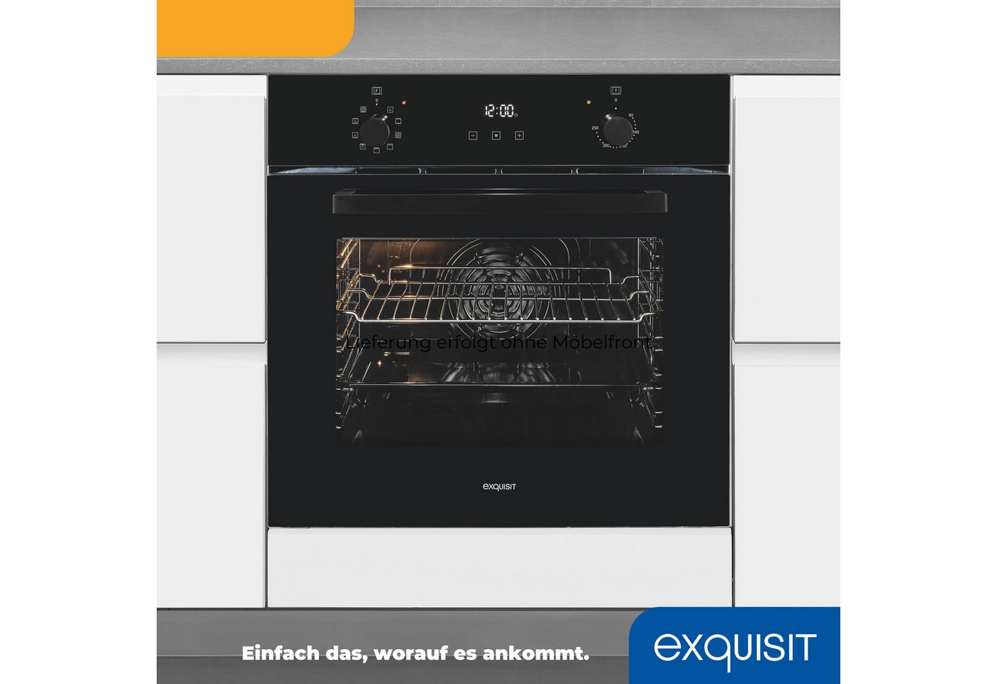 exquisit Backofen EBE257-H-020, Pizzafunktion – ideal für Pizza, Focaccia und mehr! – Bild 5 von 5