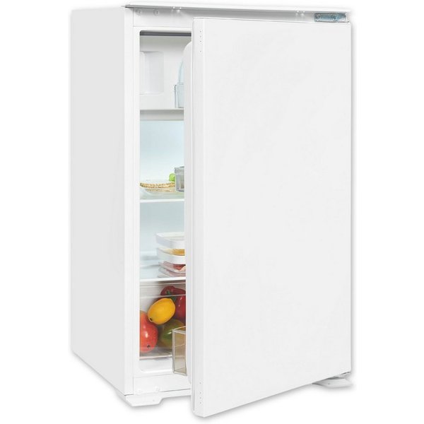 exquisit Einbaukühlschrank EKS131-4-E-040D, 88 cm hoch, 54 cm breit, Schlepptür-Montage:Gerätetür wird mit der Schranktür mitgeschleppt