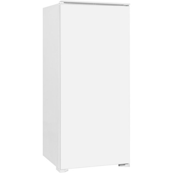 exquisit Einbaukühlschrank EKS201-V-E-O040E, 123 cm hoch, 54 cm breit, Schlepptür-Montage: Gerätetür wird mit der Schranktür mitgeschleppt