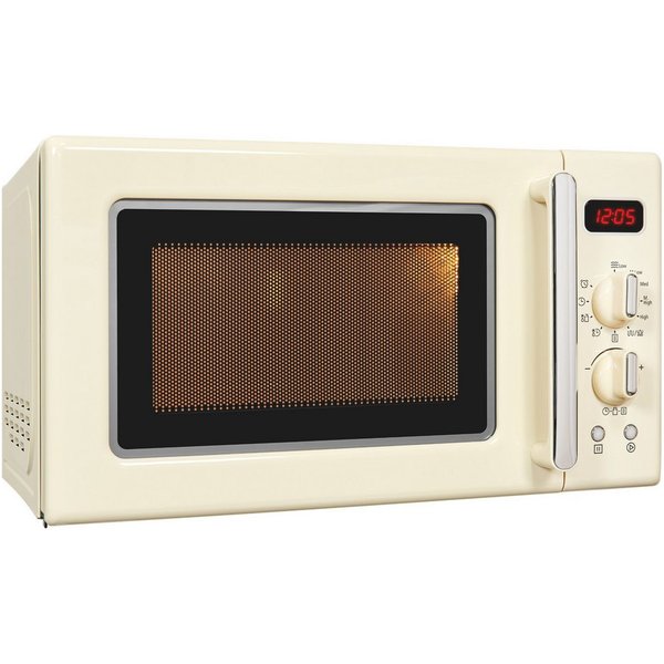 exquisit Mikrowelle, Grill, Mikrowelle, 20,00 l, attraktives Retro-Design mit praktischer Grillfunktion und Display