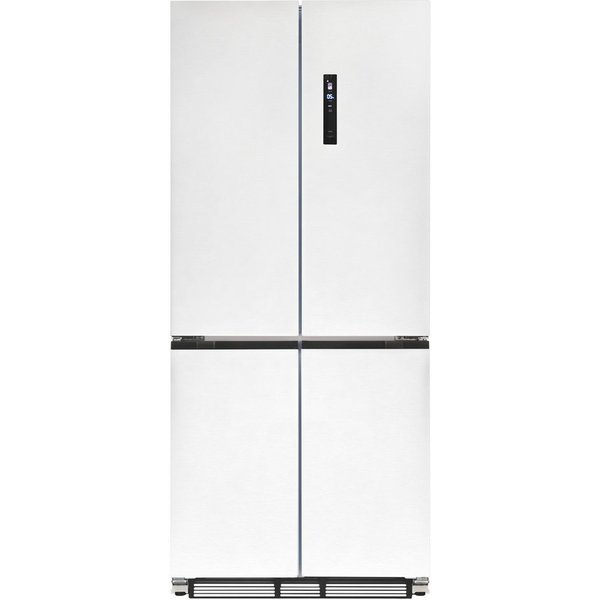 exquisit Multi Door EMD470-170-200E inoxlook-weiss, 193 cm hoch, 84 cm breit, Nie mehr abtauen – No-Frost & Umluft für perfekte Kühlung