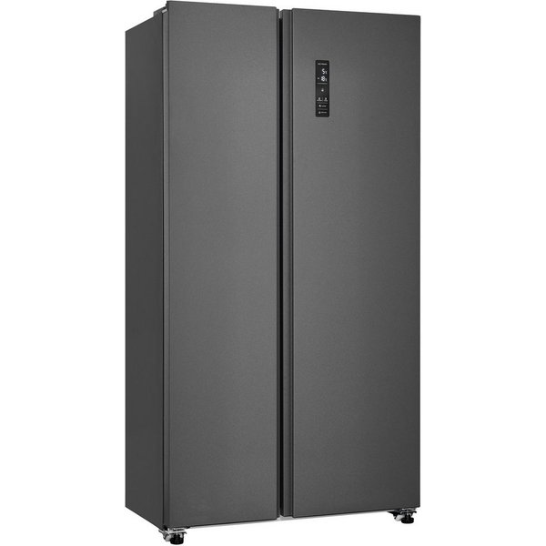 exquisit Side-by-Side SBS46-040D inoxlook-az, 177 cm hoch, 91 cm breit