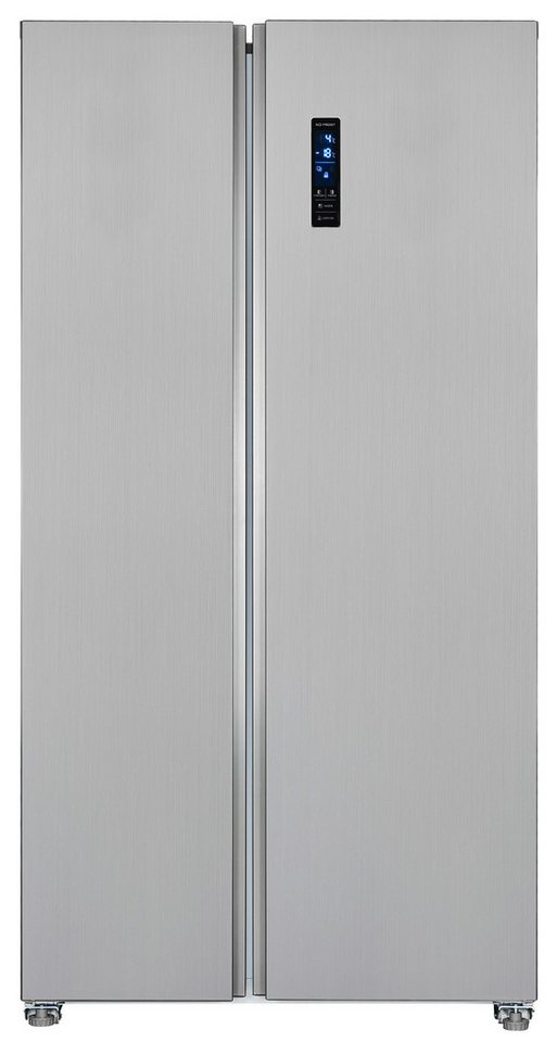 exquisit Side-by-Side SBS46-040E inoxlook, 177 cm hoch, 90 cm breit – Bild 2 von 5