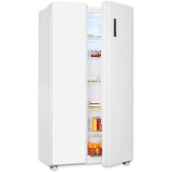 exquisit Side-by-Side SBS546-040D, 177 cm hoch, 91 cm breit, No Frost, Temperaturanzeige, Temperaturregelung, Innenbeleuchtung