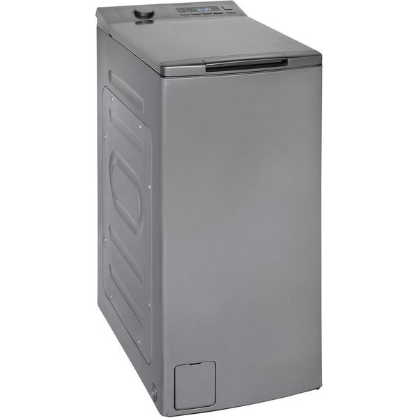 exquisit Waschmaschine Toplader LTO51207-030A, 7,5 kg, 1200 U/min, 7,5 kg, Startzeitvorwahl, Aquastop, Schmal, 15 Programme, Toplader